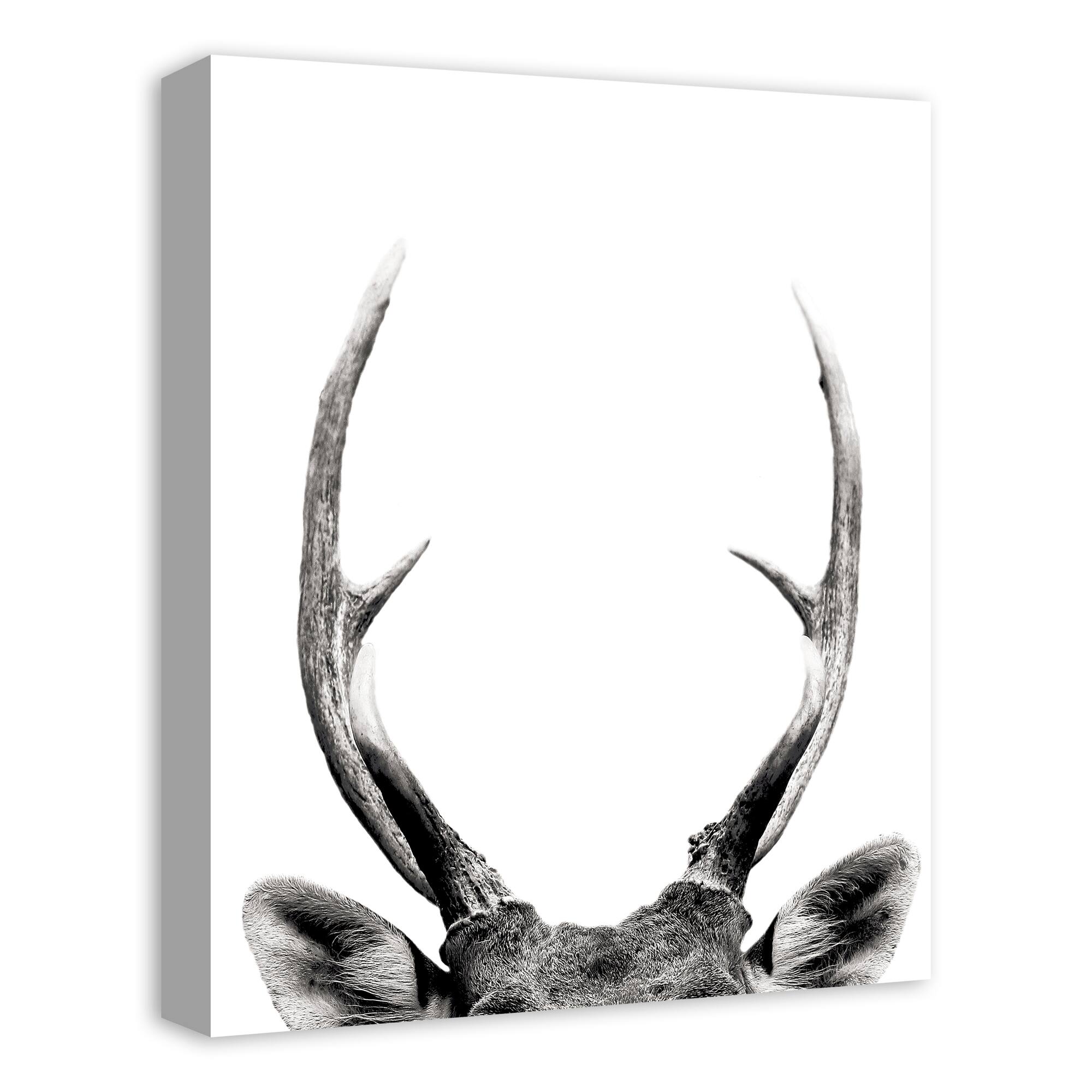 Peeking Deer 16" x 20" Canvas Wall Art
